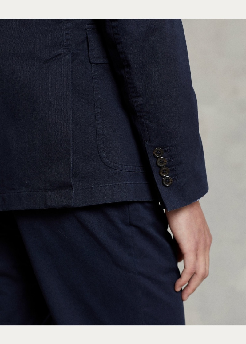 Blazers Polo Unconstructed Stretch Chino Jackets Hombre Azul Marino | NTUS32068 - vista 4