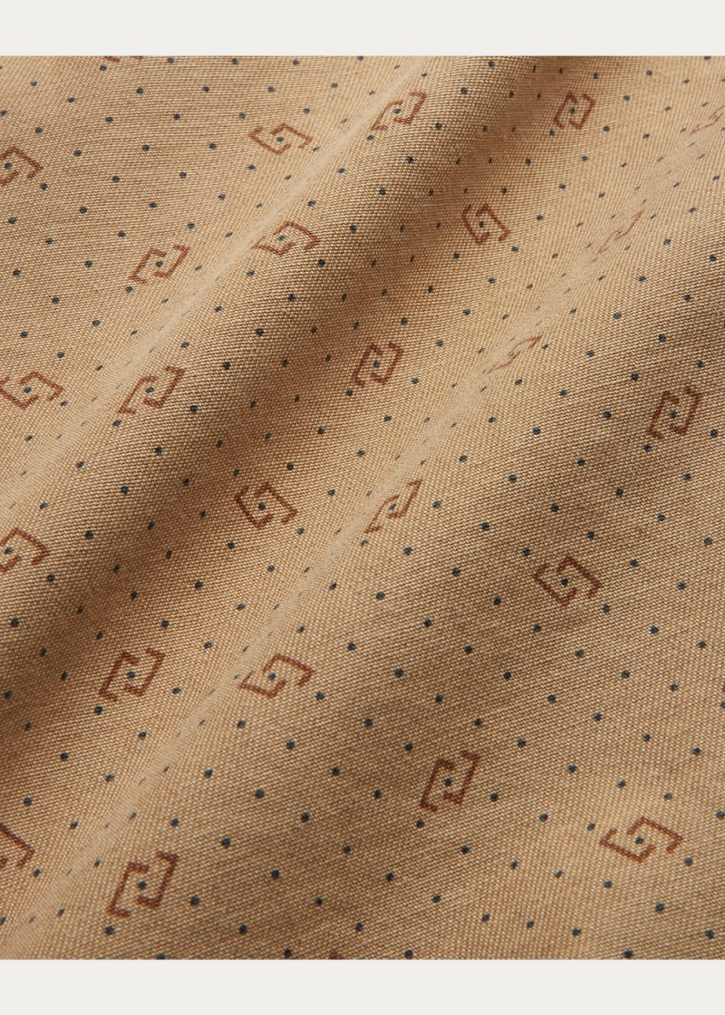 Blazers Print Reverse-Twill Utility Jackets Hombre Kaki | OBHX92460 - vista 5