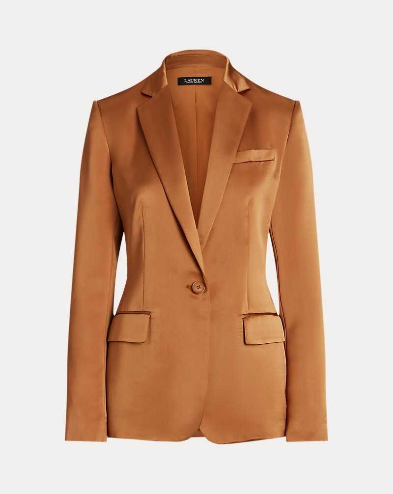 Blazers Ralph Lauren Satin Charmeuse Mujer Argan Bronze | YDHFERI-37 - vista 2