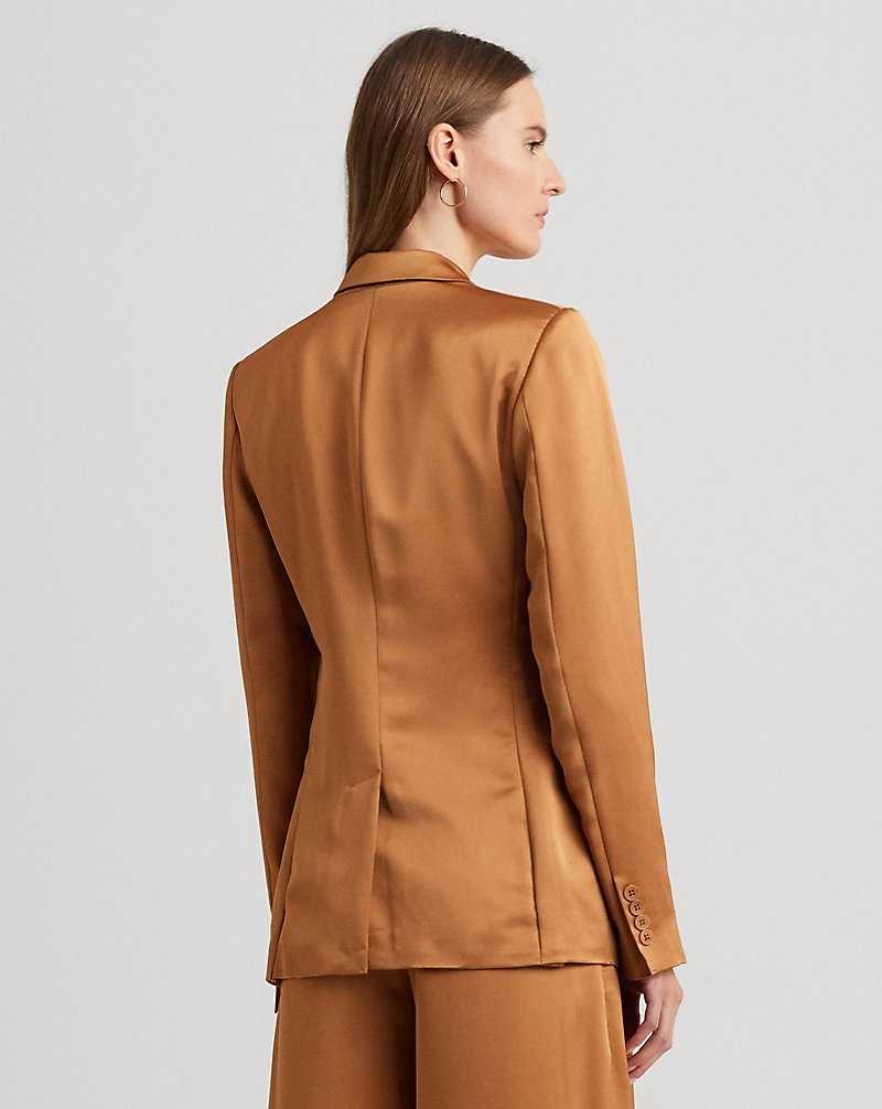Blazers Ralph Lauren Satin Charmeuse Mujer Argan Bronze | YDHFERI-37 - vista 4