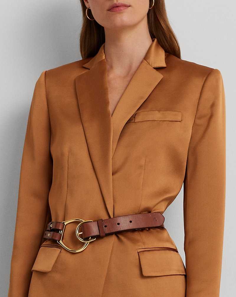 Blazers Ralph Lauren Satin Charmeuse Mujer Argan Bronze | YDHFERI-37 - vista 5