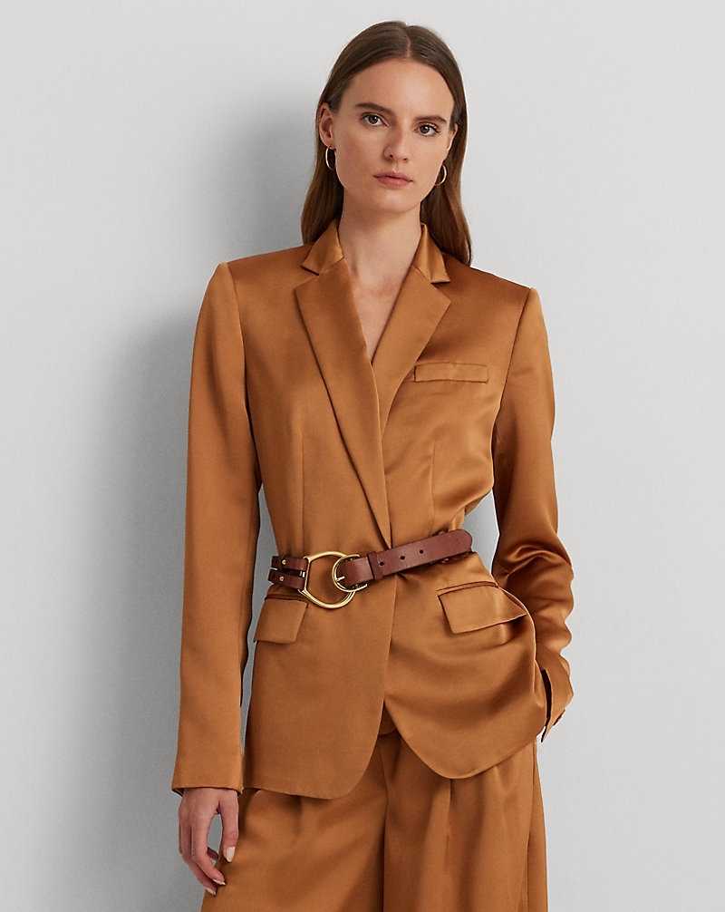 Blazers Ralph Lauren Satin Charmeuse Mujer Argan Bronze | YDHFERI-37 - vista 1