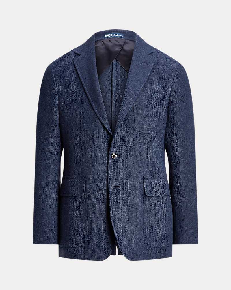 Blazers Ralph Lauren Soft Linen-Wool Tweed Sport Hombre Navy/Blue Multi | AQVEJPR-07 - vista 2