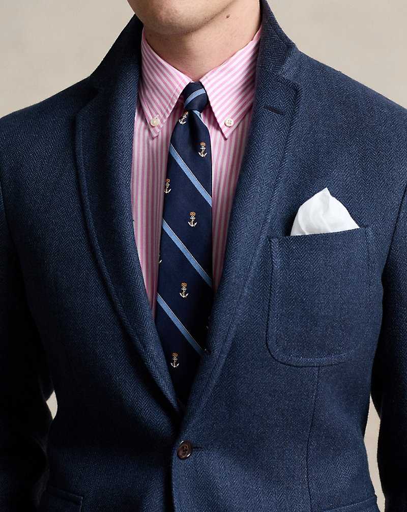 Blazers Ralph Lauren Soft Linen-Wool Tweed Sport Hombre Navy/Blue Multi | AQVEJPR-07 - vista 5