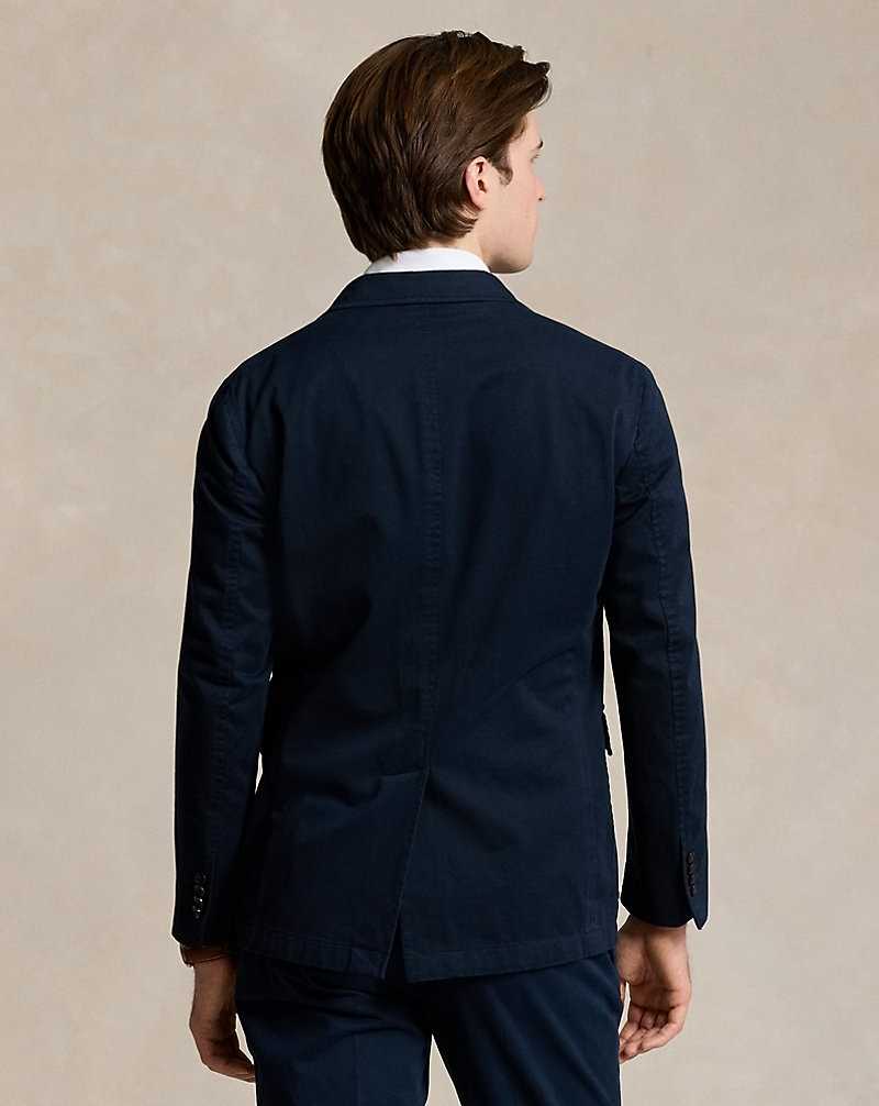 Blazers Ralph Lauren Soft Tailored Chino Hombre Azul Marino | PKLFBMQ-56 - vista 4