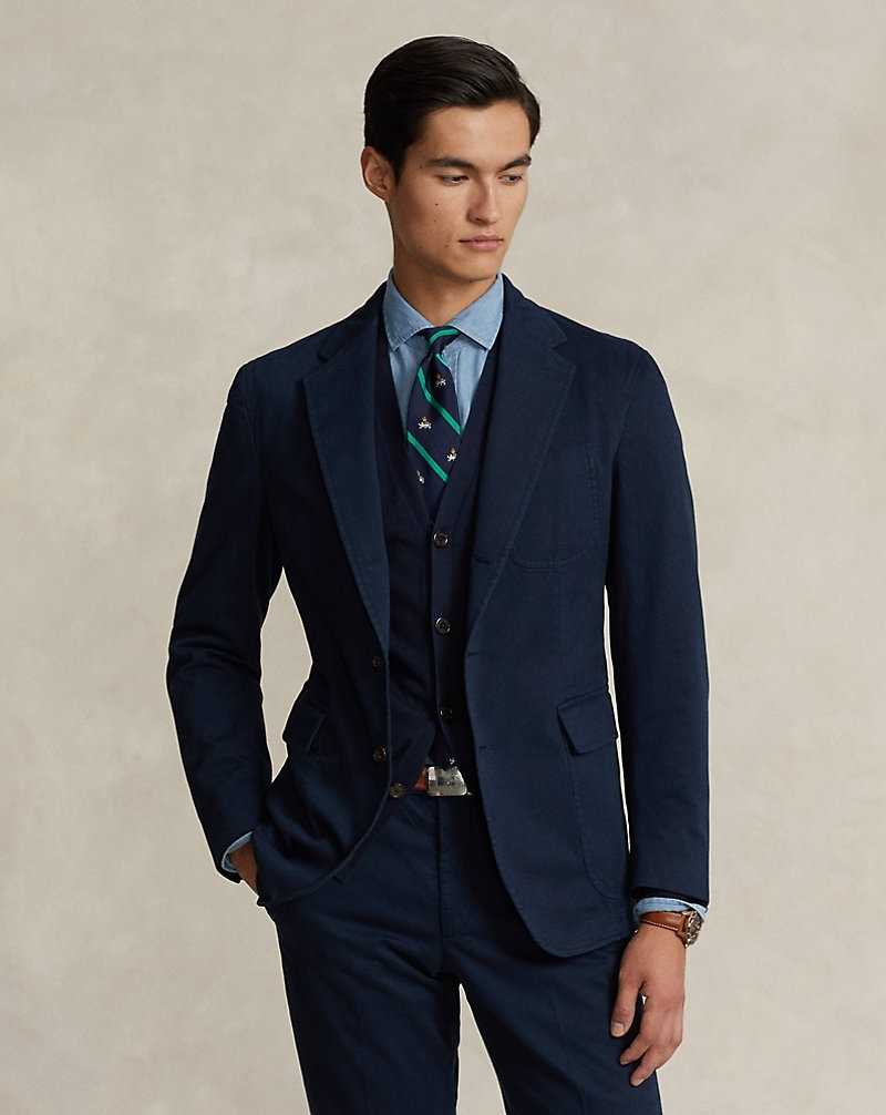 Blazers Ralph Lauren Soft Tailored Chino Hombre Azul Marino | PKLFBMQ-56 - vista 1