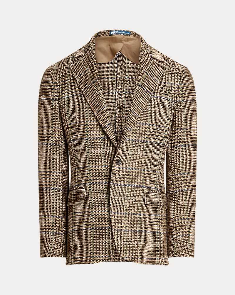 Blazers Ralph Lauren Soft Tailored Glen Plaid Sport Hombre Tan/Brwn W/Red Grn Blu De | OHARGBM-54 - vista 2