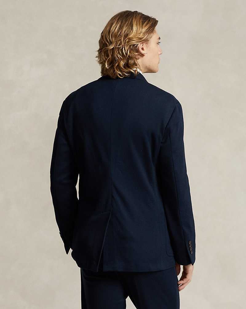 Blazers Ralph Lauren Soft Tailored Knit Pique Hombre Azul Marino | DPSXEAK-72 - vista 4