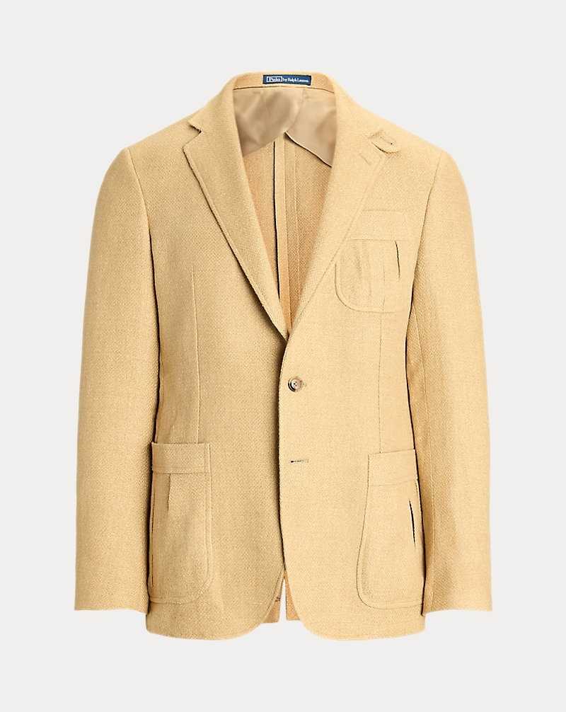 Blazers Ralph Lauren Soft Tailored Linen-Blend Hombre Tan | NQDAZMW-51 - vista 2