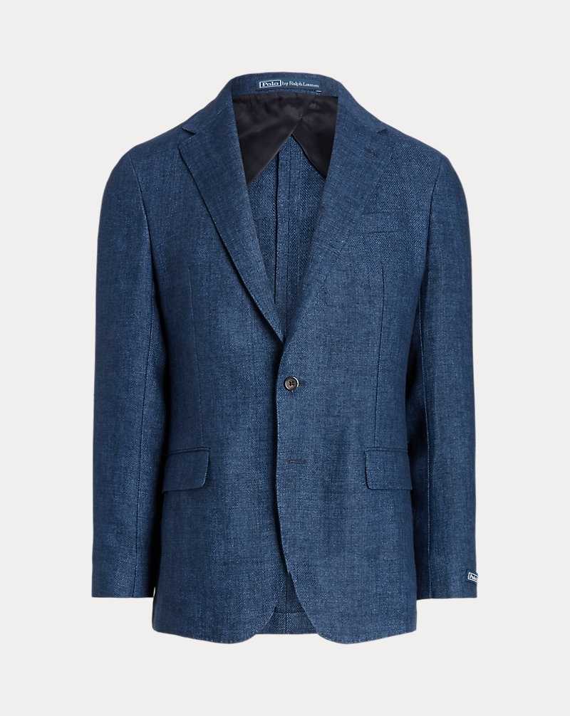 Blazers Ralph Lauren Soft Tailored Linen Hombre Azul Marino | PEFTWHV-60 - vista 2