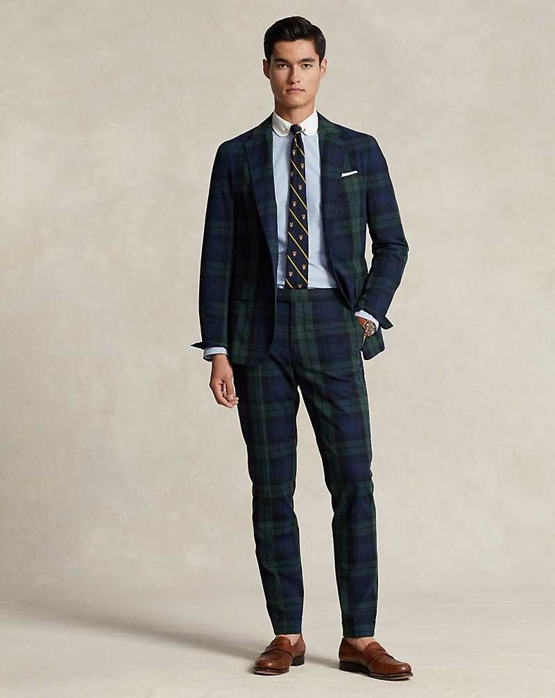 Blazers Ralph Lauren Soft Tailored Seersucker Hombre Green/Black/Navy | HBPWKXZ-74 - vista 3
