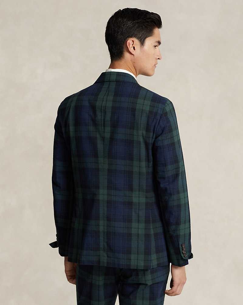 Blazers Ralph Lauren Soft Tailored Seersucker Hombre Green/Black/Navy | HBPWKXZ-74 - vista 4