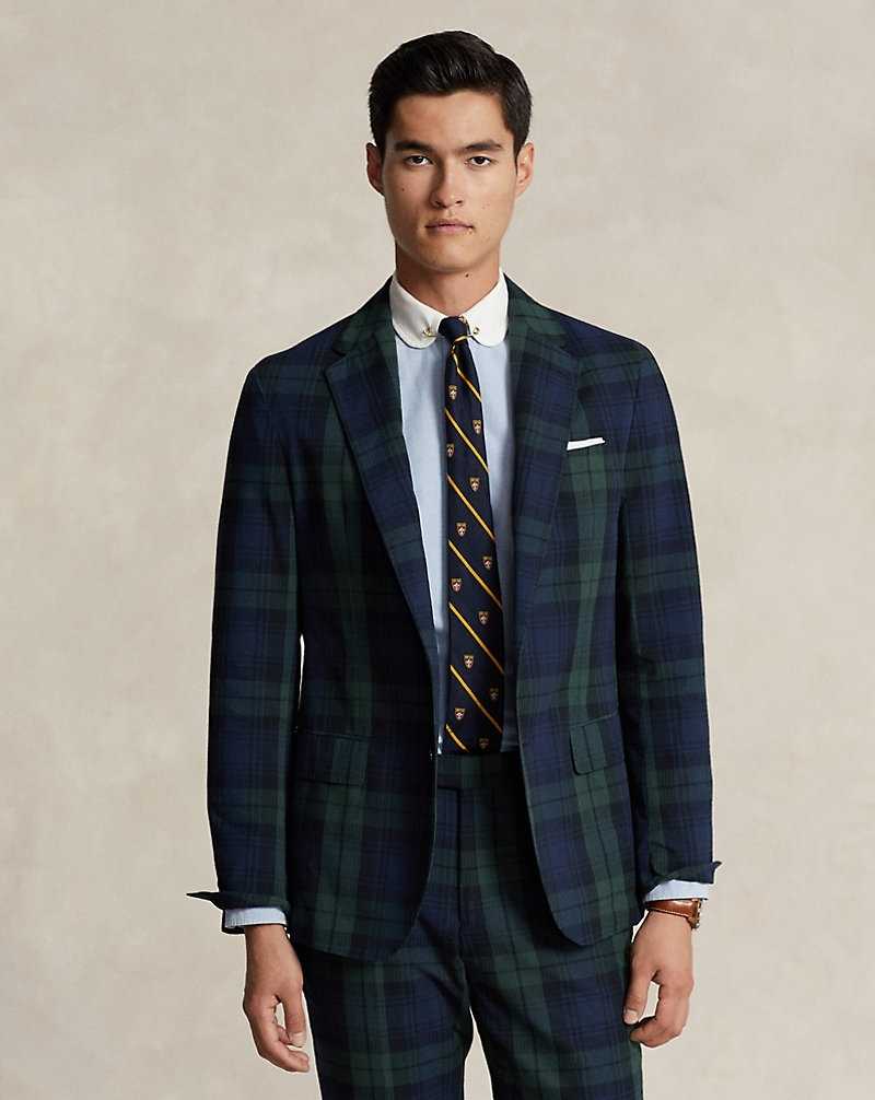 Blazers Ralph Lauren Soft Tailored Seersucker Hombre Green/Black/Navy | HBPWKXZ-74 - vista 1