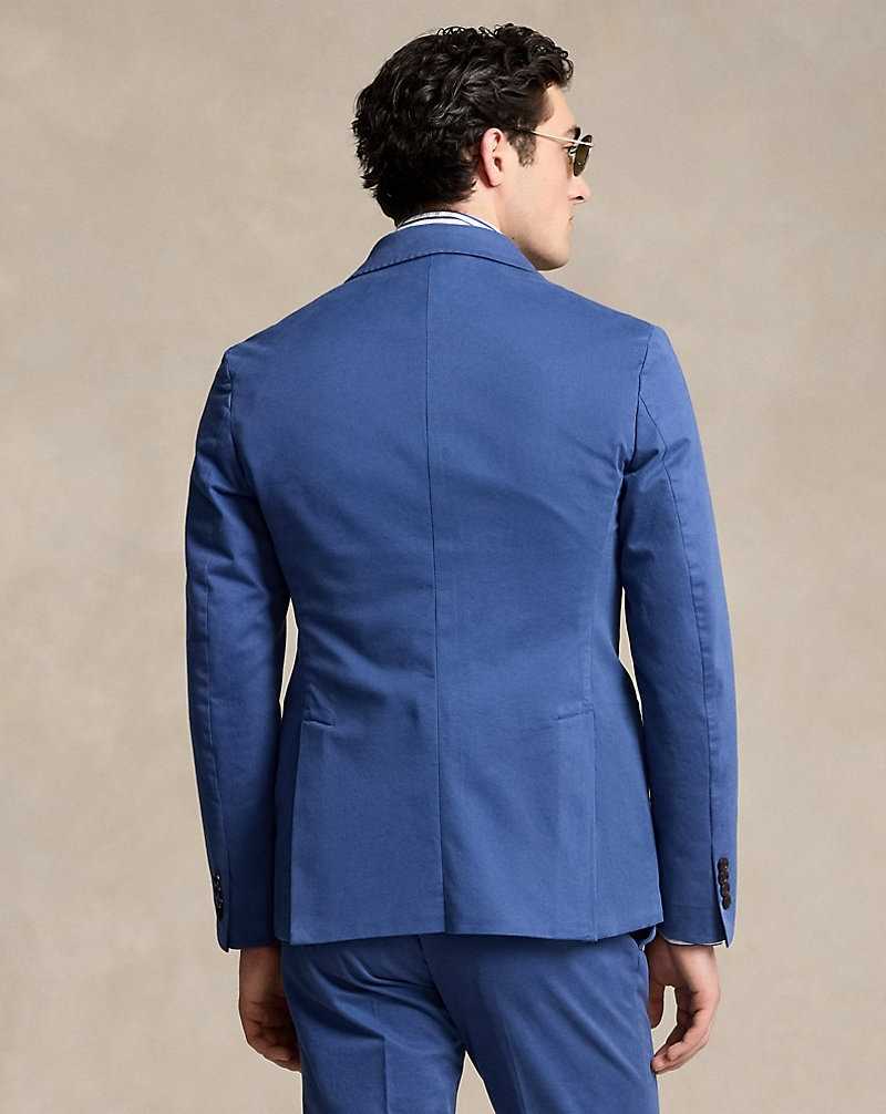 Blazers Ralph Lauren Soft Tailored Stretch Chino Hombre Azul Rey | SHZWOVP-61 - vista 4