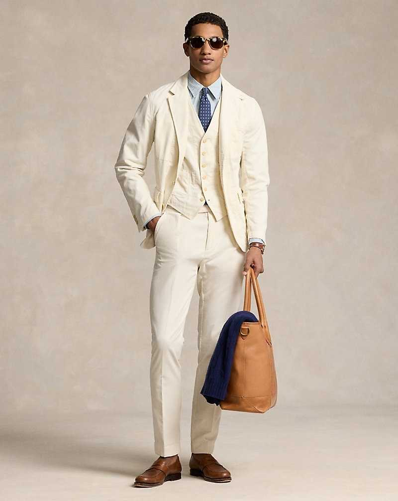 Blazers Ralph Lauren Stretch Corduroy Hombre Classic Stone | ITRWMHN-74 - vista 3
