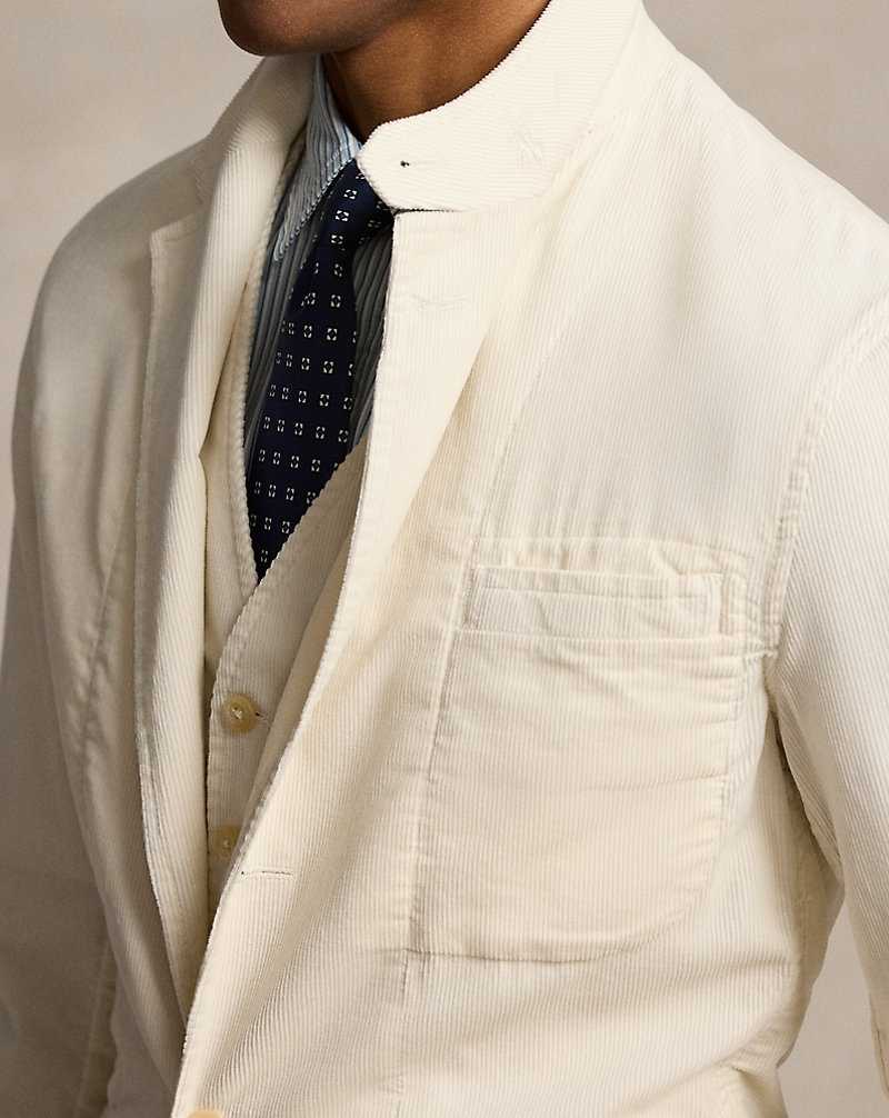 Blazers Ralph Lauren Stretch Corduroy Hombre Classic Stone | ITRWMHN-74 - vista 5