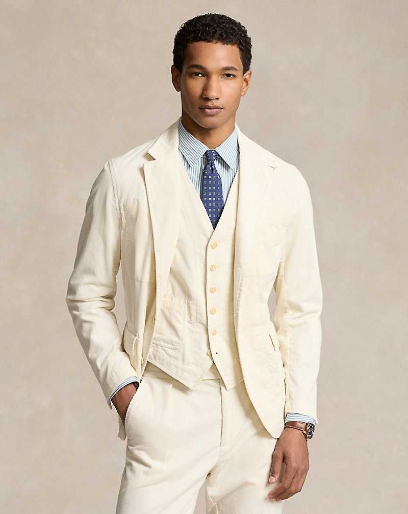 Blazers Ralph Lauren Stretch Corduroy Hombre Classic Stone | ITRWMHN-74 - vista 1