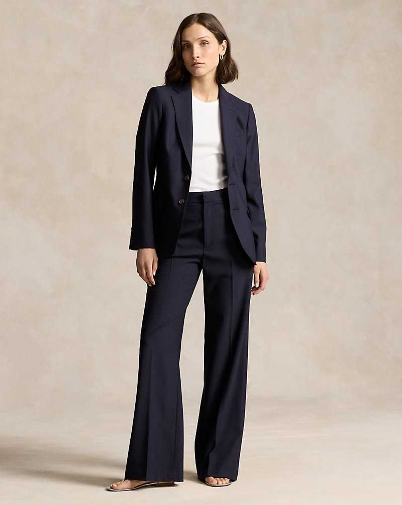 Blazers Ralph Lauren Stretch Wool Mujer Azul Marino | SZHQUDJ-70 - vista 3