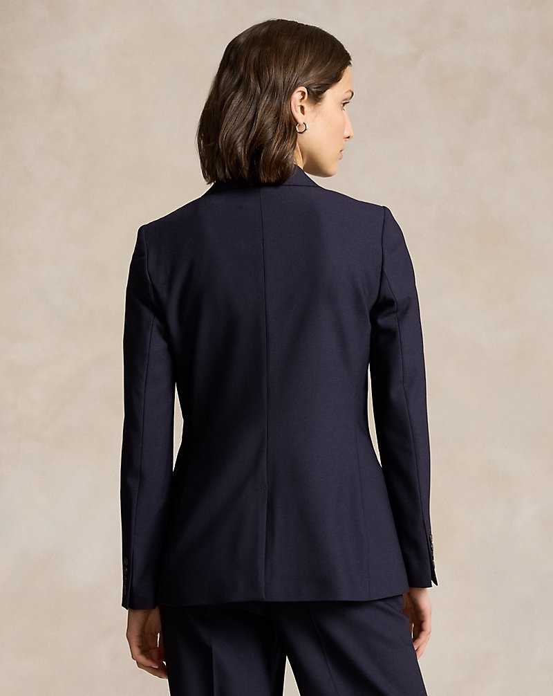 Blazers Ralph Lauren Stretch Wool Mujer Azul Marino | SZHQUDJ-70 - vista 4