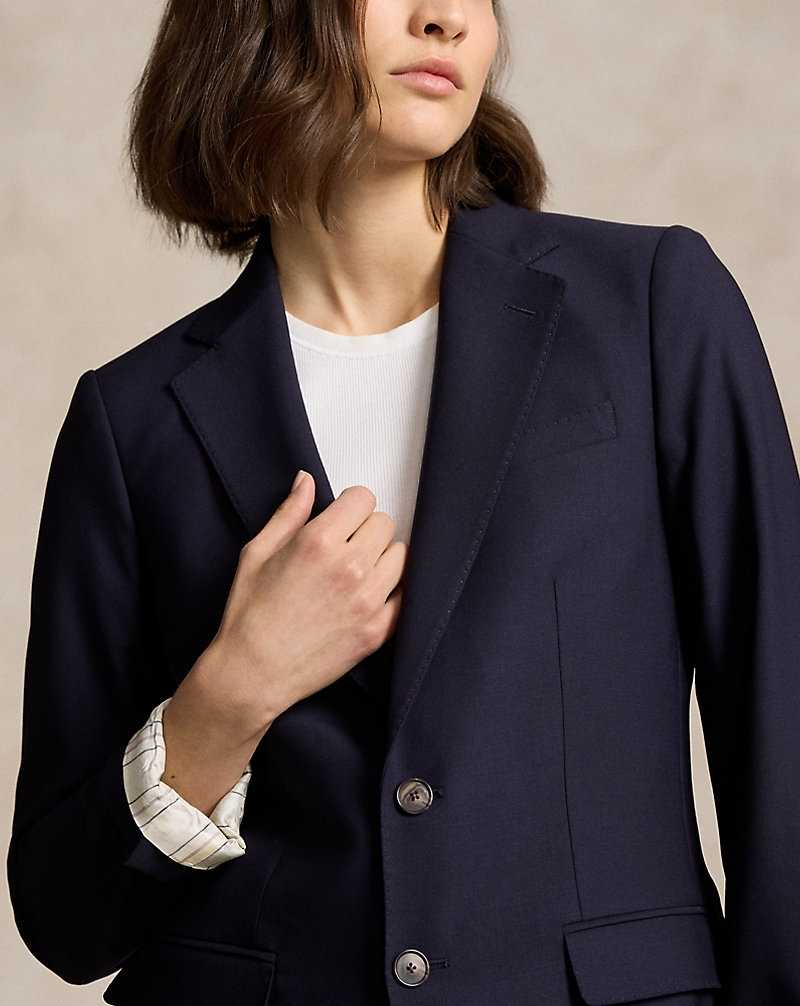 Blazers Ralph Lauren Stretch Wool Mujer Azul Marino | SZHQUDJ-70 - vista 5