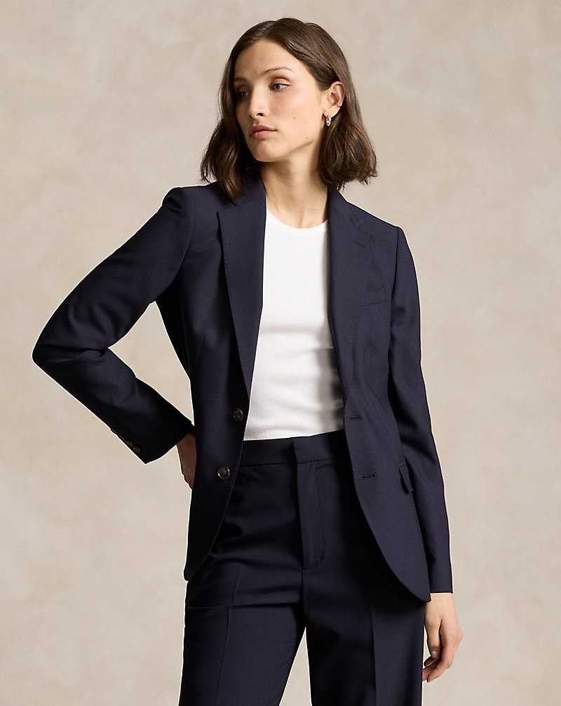 Blazers Ralph Lauren Stretch Wool Mujer Azul Marino | SZHQUDJ-70 - vista 1