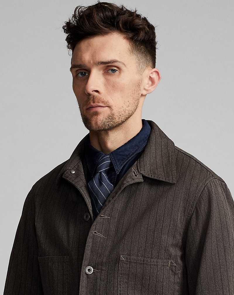 Blazers Ralph Lauren Striped Jaspe Twill Hombre Black/White | RUTFLSD-18 - vista 5