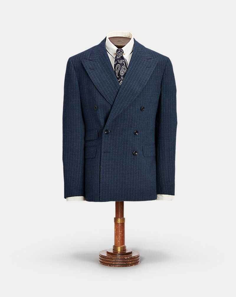Blazers Ralph Lauren Striped Wool Hombre Azules | URBIYKJ-39 - vista 1
