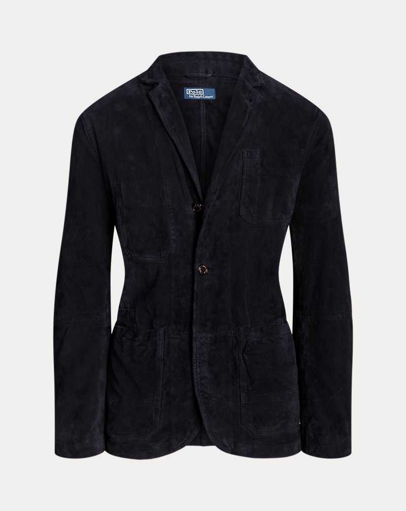Blazers Ralph Lauren Suede Utility Hombre Azul Marino | VBENYHO-78 - vista 2