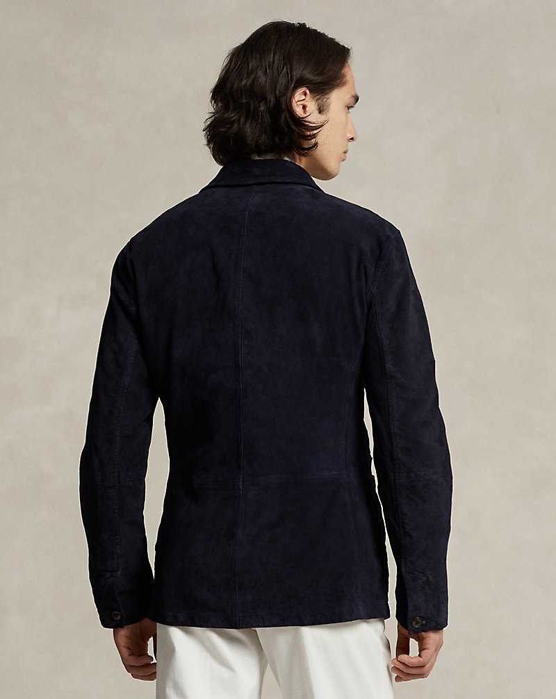 Blazers Ralph Lauren Suede Utility Hombre Azul Marino | VBENYHO-78 - vista 4