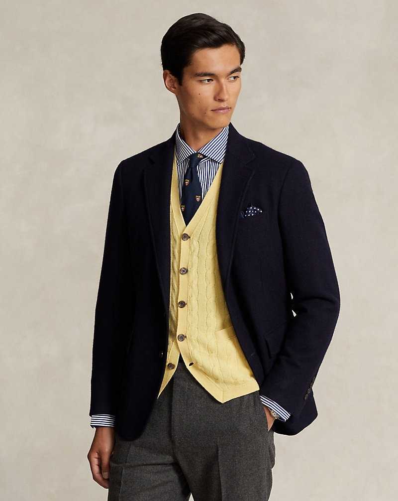 Blazers Ralph Lauren Tailored Cashmere Hombre Azul Marino | FRLKUOV-95 - vista 3