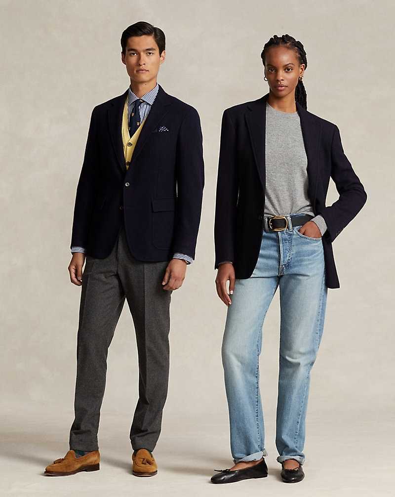 Blazers Ralph Lauren Tailored Cashmere Hombre Azul Marino | FRLKUOV-95 - vista 1