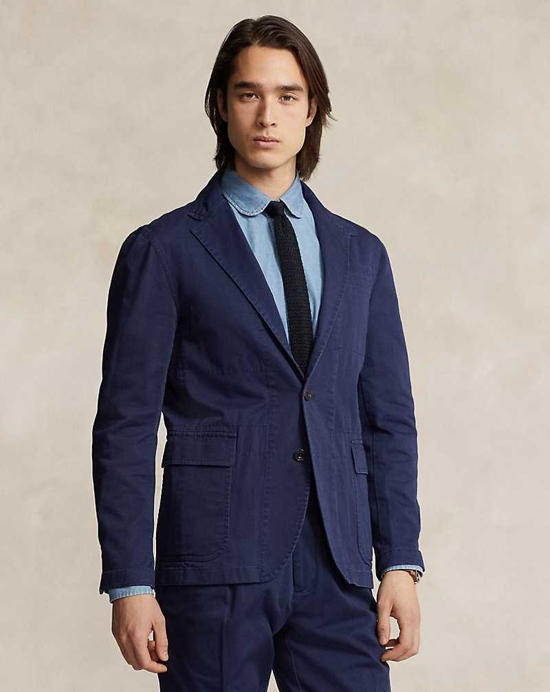 Blazers Ralph Lauren Tailored Washed Twill Hombre Azul Marino | GDYITRV-20 - vista 1