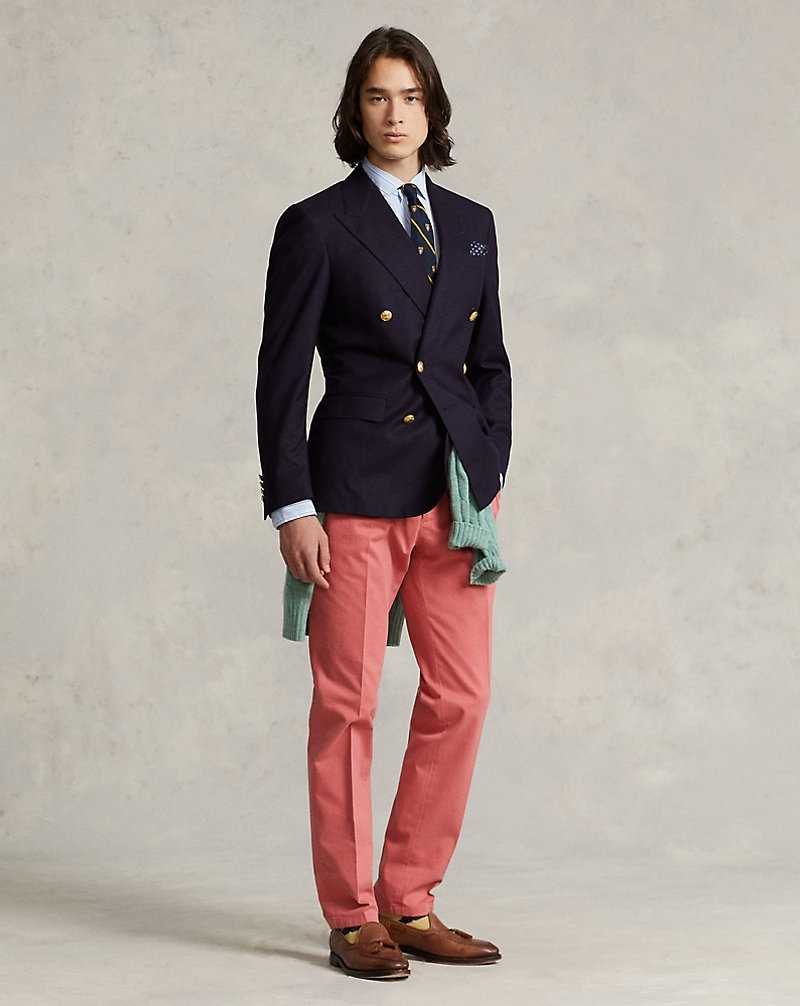Blazers Ralph Lauren The Iconic Doeskin Hombre Azul Marino | CXVGHZA-06 - vista 3