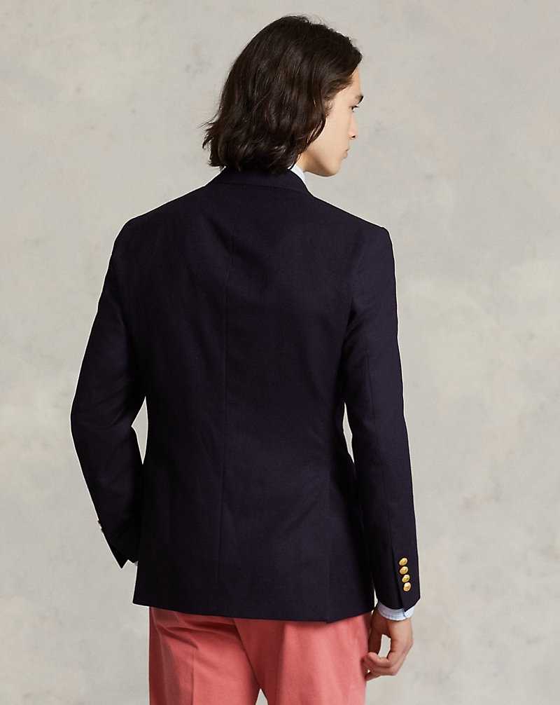 Blazers Ralph Lauren The Iconic Doeskin Hombre Azul Marino | CXVGHZA-06 - vista 4