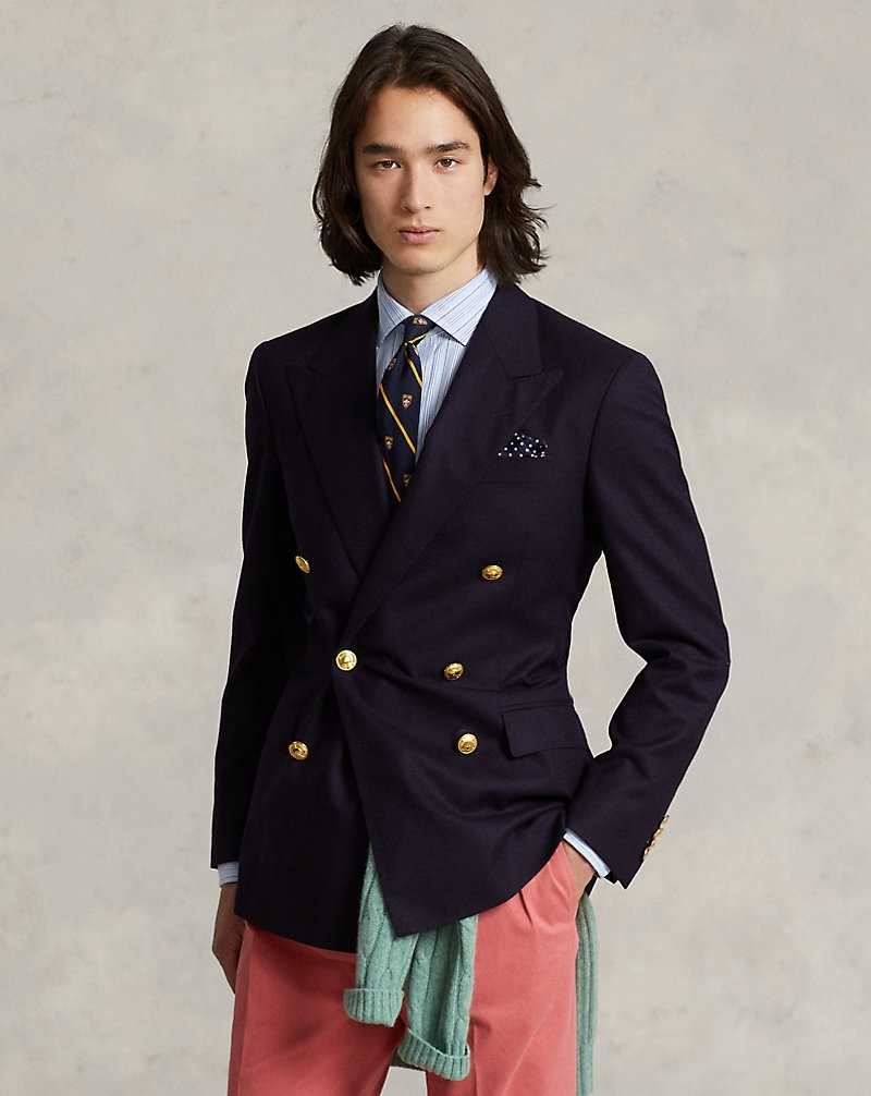 Blazers Ralph Lauren The Iconic Doeskin Hombre Azul Marino | CXVGHZA-06 - vista 1