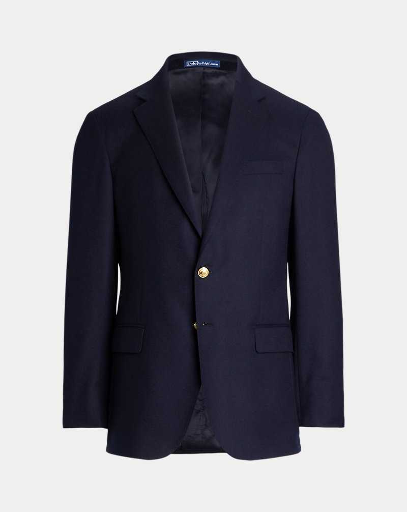 Blazers Ralph Lauren The Iconic Doeskin Two-Button Hombre Azul Marino | TZFNJIC-28 - vista 2