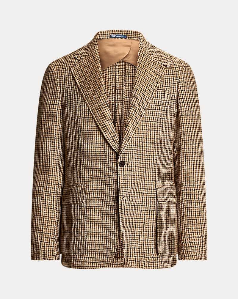 Blazers Ralph Lauren The RL67 Checked Linen-Silk Hombre Tan/Brown Multi | SONVAHG-61 - vista 2
