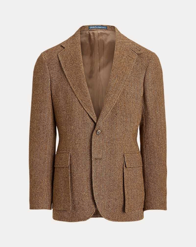 Blazers Ralph Lauren The RL67 Herringbone Hombre Marrom | BYNVFEG-98 - vista 2