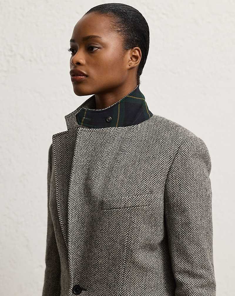 Blazers Ralph Lauren The Tweed Mujer Black/Cream | DOWZFCI-56 - vista 5
