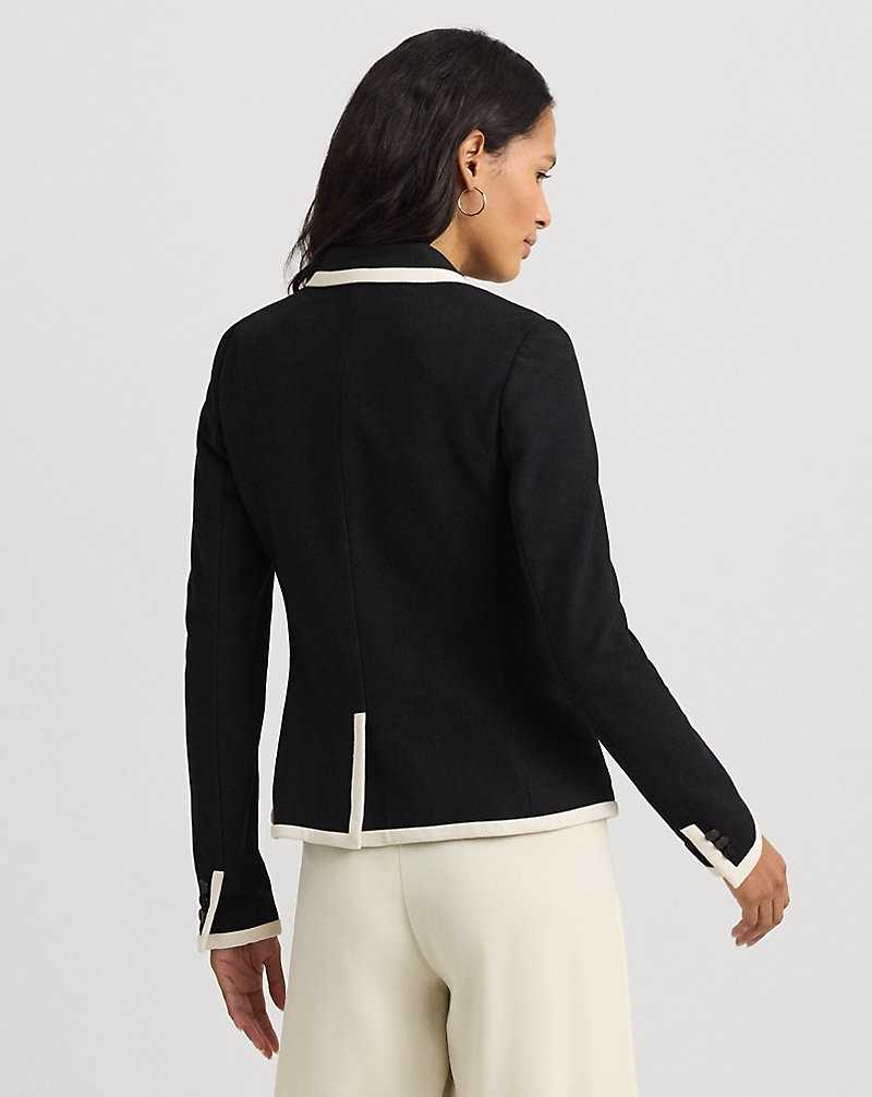 Blazers Ralph Lauren Two-Tone Stretch Cotton Pique Mujer Creme | JPUWAGI-56 - vista 4
