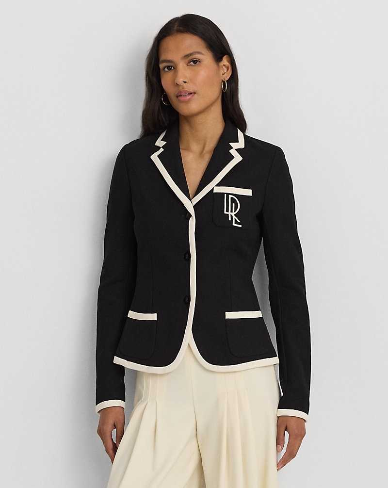 Blazers Ralph Lauren Two-Tone Stretch Cotton Pique Mujer Creme | JPUWAGI-56 - vista 1