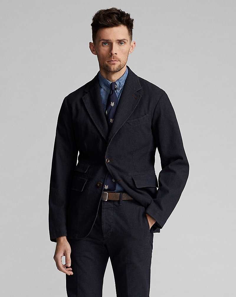 Blazers Ralph Lauren Unconstructed Bedford Cord Hombre Azules | DHOLJSC-45 - vista 2