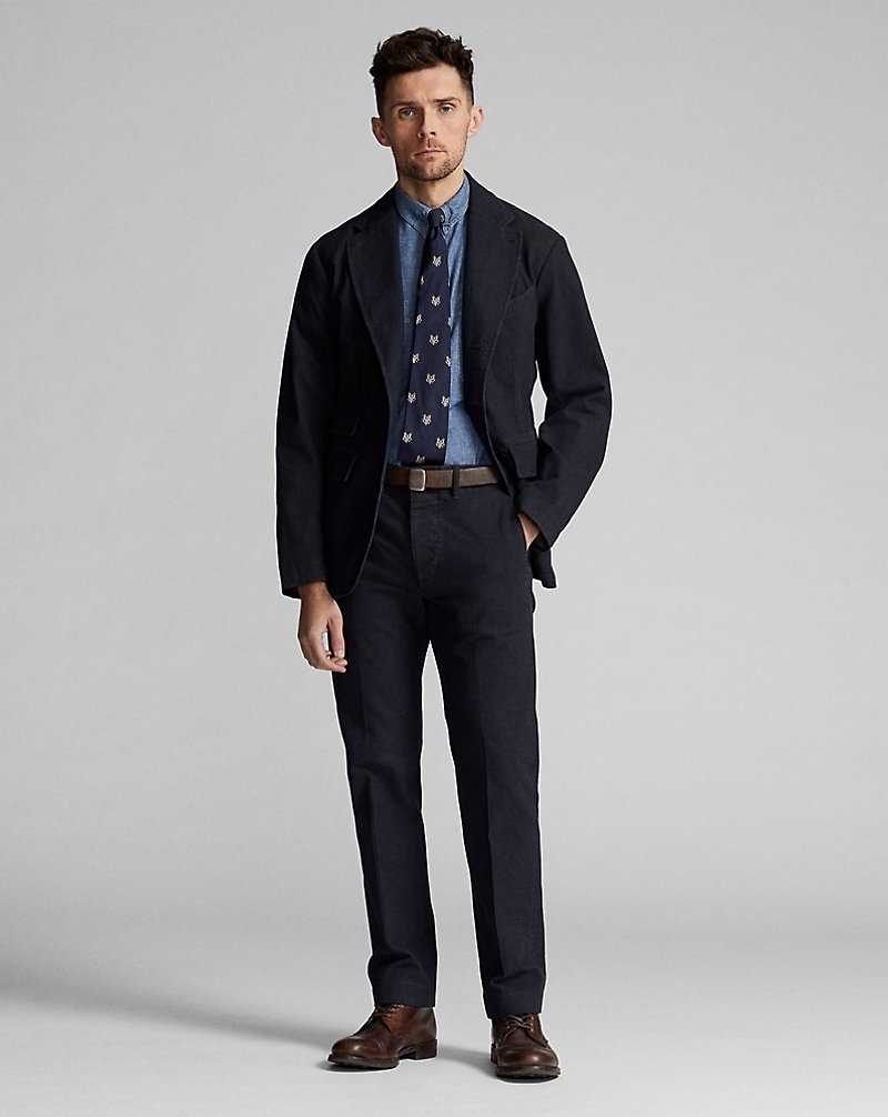 Blazers Ralph Lauren Unconstructed Bedford Cord Hombre Azules | DHOLJSC-45 - vista 3