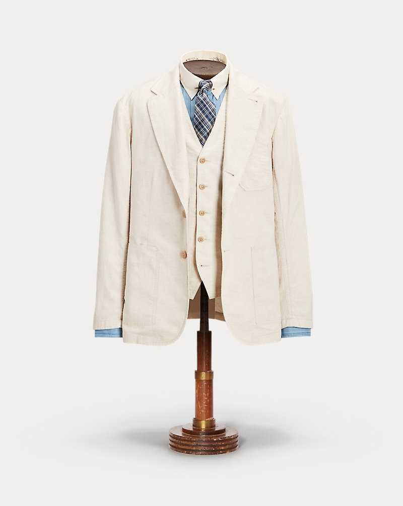 Blazers Ralph Lauren Unconstructed Cotton-Linen Sport Hombre Creme | TGEYDHO-50 - vista 1