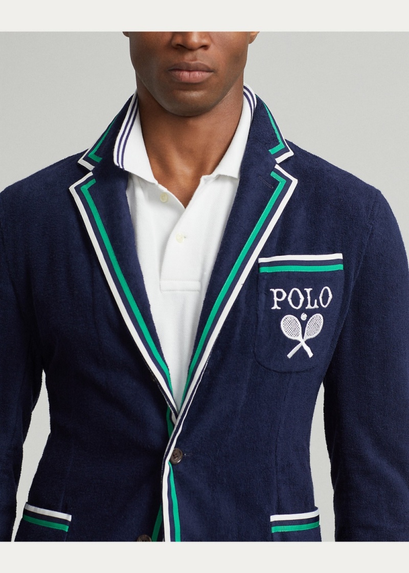 Blazers Wimbledon Terry Cricket Hombre Azul Marino | NWLA51907 - vista 2