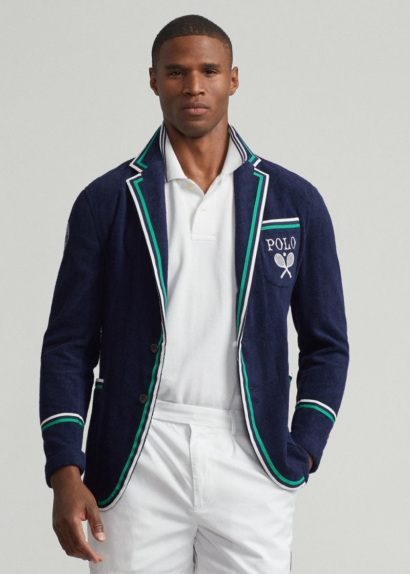 Blazers Wimbledon Terry Cricket Hombre Azul Marino | NWLA51907 - vista 1