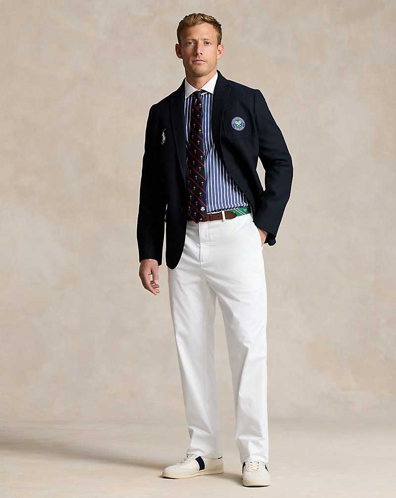Blazers Ralph Lauren Wimbledon Umpire Wool Twill Hombre Azul Marino | YFBVLED-83 - vista 3