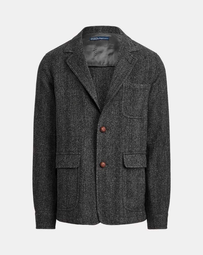 Blazers Ralph Lauren Wool Herringbone Hombre Grises | FQIWXTD-76 - vista 2