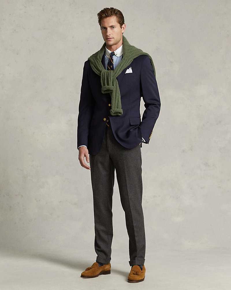 Blazers Ralph Lauren Wool Twill Hombre Azul Marino | RUGZVIB-53 - vista 3