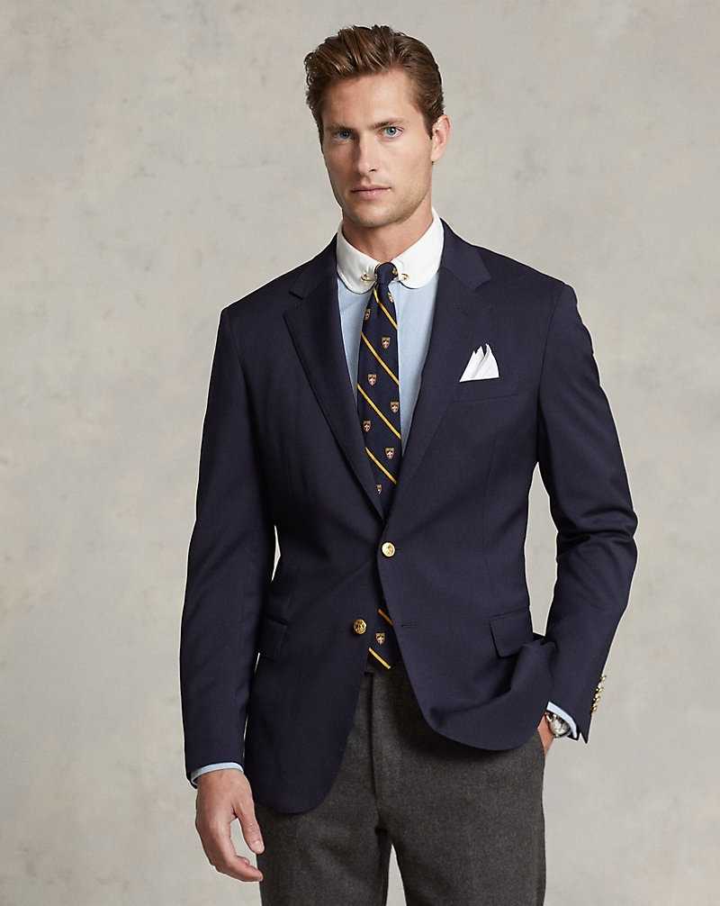 Blazers Ralph Lauren Wool Twill Hombre Azul Marino | RUGZVIB-53 - vista 1